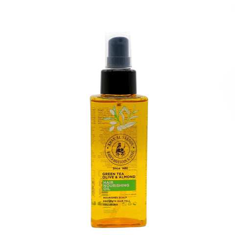 Hair Nourishment Oil (Green Tea, Olive and Almond) - 100 ml
