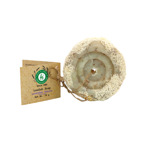 Lavender Herbal Soap with Loofah – 70g