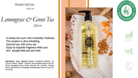 Lemon Grass & Green Tea Shower Gel – 250ml